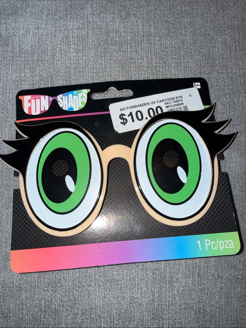 Kids Green Cartoon Eye Party Glasses